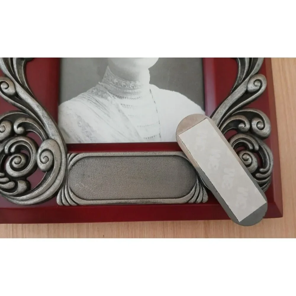 Impressions Wood & Cast Iron Engravable Picture Frame Anniversary Wedding Gift